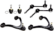 6-Piece Kit Front, Driver and Passenger Side, Upper Control Arms, Includes (2) Ball Joint, (2) Control Arm, and (2) Sway Bar Link