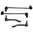 4-Piece Kit Front, Driver and Passenger Side Suspension Kit, Includes (2) Sway Bar Link and (2) Tie Rod End