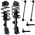 6-Piece Kit Front, Driver and Passenger Side Suspension Kit, Includes (2) Sway Bar Link, (2) Tie Rod End and (2) Shock Absorber and Strut Assembly