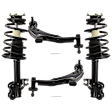 4-Piece Kit Fully Loaded Strut, Includes (2) Control Arm and (2) Shock Absorber and Strut Assembly