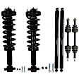 6-Piece Kit Front and Rear, Driver and Passenger Side Shock and Fully Loaded Strut, 4WD, Includes (2) Sway Bar Link and (4) Shock Absorber and Strut Assembly