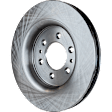 4-Wheel Set Front and Rear Brake Disc and Pad Kit, Plain Surface 6 Lugs Front-350.01 mm/Rear-347.98 mm, Includes (4) Brake Disc and (2) Brake Pad Set
