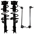 4-Piece Kit Front, Driver and Passenger Side Suspension Kit, FWD, Includes (2) Loaded Strut and (2) Sway Bar Link