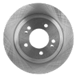 Front and Rear Brake Disc and Pad Kit, Plain Surface 5 Lugs