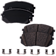 Front and Rear Brake Disc and Pad Kit, Plain Surface 5 Lugs