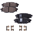 2005 Subaru Outback XT - 8-Piece Kit Front and Rear Brake Disc and Pad Kit, Plain Surface, 5 Lugs, 2.5L 4Cyl,  Includes (4) Brake Disc and (2) Brake Pad Set