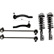 2004 Volvo C70 - 6-Piece Kit Front, Driver and Passenger Side, Fully Loaded Strut, Includes (2) Tie Rod End, (2) Sway Bar Link and (2) Shock Absorber and Strut Assembly