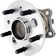 4-Piece Kit Front, Driver and Passenger Side Axle Assembly, includes (2) Axle Assembly and (2) Wheel Hub