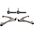 4-Piece Kit Suspension Kit Includes (2) Control Arm and (2) Tie Rod End
