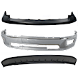 3-Piece Kit, Bumper, For Models Without Sport Package, Chrome, Includes (1) Bumper, (1) Bumper Cover, and (1) Valance