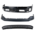 2014 Ram 1500 - 3-Piece Kit Front, Lower Bumper, For Models With Two Piece  Type, Painted Black,  Includes (1) Bumper, (1) Bumper Cover, and (1) Valance