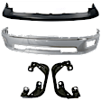 3-Piece Kit Bumper Chrome, Includes (1) Bumper, (1) Bumper Cover and (1) Fog Light Bracket