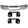 2011 Ford F-150 - 3-Piece Kit Front Bumper, Chrome, Includes (1) Bumper and (2) Bumper Bracket
