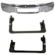 3-Piece Kit, Bumper, Chrome, Includes (1) Bumper and (2) Bumper Bracket