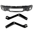 2011 Ford F-150 - 3-Piece Kit Bumper, Powdercoated Black,  Includes (1) Bumper and (2) Bumper Bracket