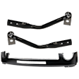 3-Piece Kit, Bumper, Powdercoated Black, Includes (1) Bumper and (2) Bumper Bracket
