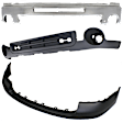 3-Piece Kit, Bumper, Chrome, Includes (1) Bumper, (1) Bumper Cover, and (1) Valance