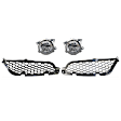 4-Piece Kit, Halogen Fog Light, With bulb(s), Includes (2) Fog Light and (2) Grille Assembly