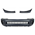 2006 Toyota Tacoma - 3-Piece Kit Front Textured Bumper Cover, Includes (1) Bumper Cover and (2) Bumper End