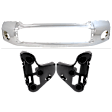 3-Piece Kit, Bumper, Chrome, Includes (1) Bumper and (2) Bumper Bracket