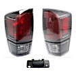 3-Piece Kit Driver and Passenger Side Halogen Tail Light, With bulb(s), Includes (2) Tail Light and (1) Tailgate Handle