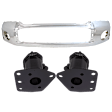 3-Piece Kit, Bumper, Chrome, Includes (1) Bumper and (2) Bumper Bracket