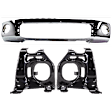 2008 Toyota Tundra - 3-Piece Kit Front Bumper, Chrome, Includes (1) Bumper and (2) Bumper Bracket