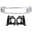 3-Piece Kit, Bumper, Chrome, Includes (1) Bumper and (2) Bumper Bracket