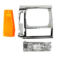 3-Piece Kit Headlight Door, Includes (1) Headlight Door, (1) Side Marker, and (1) Turn Signal Light