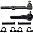 4-Piece Kit Tie Rod End Includes (2) Tie Rod Adjusting Sleeve and (2) Tie Rod End