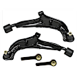 4-Piece Kit Control Arm Includes (2) Control Arm and (2) Tie Rod End