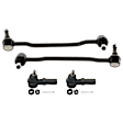 4-Piece Kit Front, Driver and Passenger Side Sway Bar Link, Includes (2) Sway Bar Link and (2) Tie Rod End
