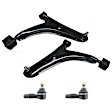 4-Piece Kit Front, Driver and Passenger Side Suspension Kit, Includes (2) Control Arm and (2) Tie Rod End