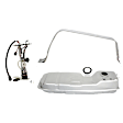 2000 Mercury Mountaineer - 3-Piece Kit Galvanized Steel Fuel Tank, 54.5 in. x 16.5 in. x 13 in., 21 gallons / 79 liters, GAS, Includes (1) Fuel Pump, (1) Fuel Tank, and (1) Fuel Tank Strap
