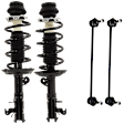 4-Piece Kit Fully Loaded Strut, Includes (2) Sway Bar Link and (2) Shock Absorber and Strut Assembly