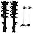 4-Piece Kit Fully Loaded Strut, Includes (2) Sway Bar Link and (2) Shock Absorber and Strut Assembly