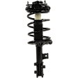 4-Piece Kit Front, Driver and Passenger Side Fully Loaded Strut, includes (2) Loaded Strut and (2) Sway Bar Link