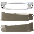 3-Piece Kit, Bumper, Chrome, Includes (1) Bumper and (2) Headlight Filler