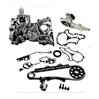 3-Piece Kit Timing Cover, Silver, Aluminum Includes (1) Timing Chain Kit, (1) Timing Cover, and (1) Water Pump