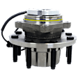 2-Wheel Set Wheel Hub, 8 Lugs, With Bearing, With Sensor, 4WD, Includes (2) Sway Bar Link and (2) Wheel Hub