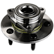 2-Wheel Set Wheel Hub, 5 Lugs, With Bearing, includes (1) Brake Disc, (1) Brake Pad Set, and (2) Wheel Hub