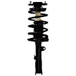 4-Piece Kit Front, Driver and Passenger Side, Fully Loaded Strut, Includes (2) Loaded Strut and (2) Sway Bar Link