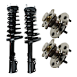 1997-2001 Toyota Camry - 4-Piece Kit Rear, Driver and Passenger Side Fully Loaded Strut, Includes (2) Shock Absorber and Strut Assembly and (2) Wheel Hub