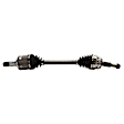 4-Piece Kit Front, Driver and Passenger Side Axle Assembly, New Kit FWD, includes (2) Axle Assembly and (2) Wheel Hub