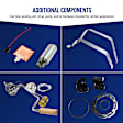 2002 Ford Mustang - 2-Piece Kit Galvanized Steel Fuel Tank, 42-1/2 x 19-3/4 x 11-3/4, Lock Ring Kit Included, 15.7 gallons / 59 liters, Includes (1) Fuel Tank and (1) Fuel Tank Strap