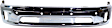 2-Piece Kit, Front, Lower Bumper, For Models With Two Piece Bumper Type, Chrome, Includes (1) Bumper and (1) License Plate Bracket