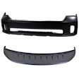 2014 Ram 1500 Outdoorsman - 2-Piece Kit Front Primed Bumper Cover, For Models With One Piece Bumper Type (Ram Logo on Grille),  Includes (1) Bumper Cover and (1) Valance