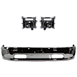 2018 Ram 1500 - 2-Piece Kit Front Bumper Chrome, Includes (1) Bumper and (1) Bumper Bracket