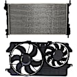 2013 Ford Transit Connect - 2-Piece Kit Radiator Fan 2.0L 4Cyl, Dual fan,  Includes (1) Radiator and (1) Radiator Fan