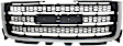 2013 GMC Sierra 2500 HD - 2-Piece Kit Grille, Chrome Shell with Textured Black Insert,  Includes (1) Grille Assembly and (1) Hood Molding